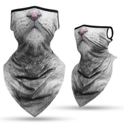 Animal print outdoor riding collar windproof and sunscreen Neck Gaiter