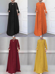 button-front-kaftan-robe-long-sleeve-shirt-pocket-women-maxi