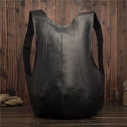 Real Leather Backpack for Men Personalized Retro Travel Bag