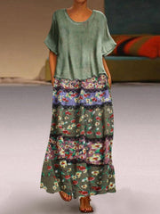 Short-Sleeved Dress Summer Mid-Length Sexy Women's Loose