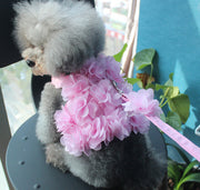 3D flower design vest chest back Pet Cloth Cats Dog