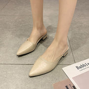 Small Square G-Heel 327 Muller Half Slippers