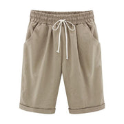Summer Casual Pants Women Five-Point Pants Mid-Pants Plus Size Ten Color