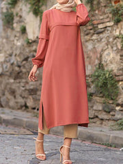 pure-color-puff-sleeves-silt-elastic-cuffs-o-neck-casual