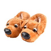 Lucky Big eye Dog Indoor Home Winter Slippers