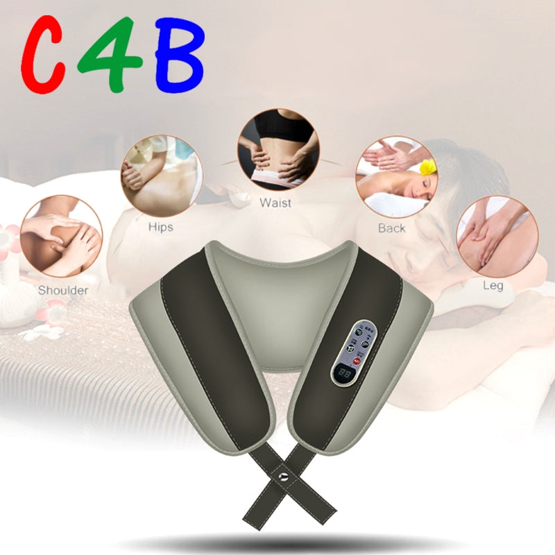 Cervical Massage shawls with Heat Deep Kneading Massager Shoulders ...