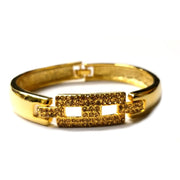BL1006A Gold Topaz Crystal Bangle - Come4Buy eShop