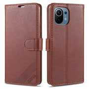 For Xiaomi Mi 11 AZNS Magnetic Calf Texture Horizontal Flip Leather Case with Card Slots