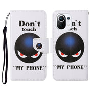 For Xiaomi Mi 11 Colored Drawing Pattern Horizontal Flip Leather Case with Holder Card Slots