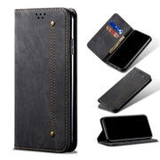 For Xiaomi Mi 11 Denim Texture Casual Style Horizontal Flip Leather Case with Holder Card