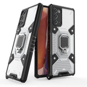 For Samsung Galaxy Note 20 Space PC+TPU Shockproof Case with Ring