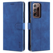 For Samsung Galaxy Note20 AZNS Skin Feel Calf Texture Horizontal Flip Leather Case with Card Slots