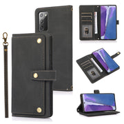 For Samsung Galaxy Note20 PU + TPU Horizontal Flip Leather Case with Holder Card Slot
