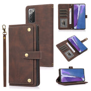 For Samsung Galaxy Note20 PU + TPU Horizontal Flip Leather Case with Holder Card Slot