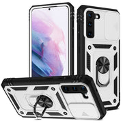 For Samsung Galaxy S21+ 5G Sliding Camera Cover Design TPU + PC Protective Case with 360 Degree