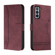 For Samsung Galaxy S21+ 5G Retro Skin Feel Horizontal Flip Soft TPU + PU Leather Case with Holder