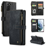 For Samsung Galaxy S21+ 5G CaseMe-C30 PU + TPU Multifunctional Horizontal Flip Leather Case with