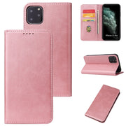 For iPhone 11 Calf Texture Magnetic Horizontal Flip Leather Case with Holder Card Slots