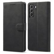 For Samsung Galaxy S21+ 5G Frosted Anti-theft Brush Horizontal Flip Leather Case with Holder