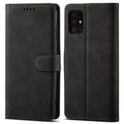 For Samsung Galaxy Note20 Frosted Anti-theft Brush Horizontal Flip Leather Case with Holder