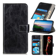 For Samsung Galaxy S22 5G Retro Crazy Horse Texture Horizontal Flip Leather Case with Holder