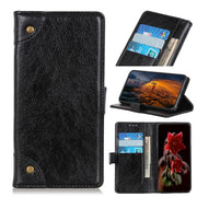For Samsung Galaxy S22 5G Copper Buckle Nappa Texture Horizontal Flip Leather Case with Holder