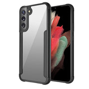 For Samsung Galaxy S22 5G Iron Man Series Metal PC + TPU Phone Protective Case(Rose