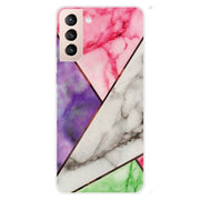 For Samsung Galaxy S22 5G Abstract Marble Pattern TPU Phone Protective Case(Water