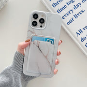 For iPhone 12 Electroplating IMD TPU Phone Case with Card Slot