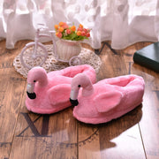 Animal Slippers Winter Women Home Slippers Indoor Warm Flamingo Cartoon