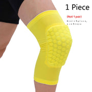 Basketball Knee Pads Protector Compression Sleeve Honeycomb Foam Brace Kneepad