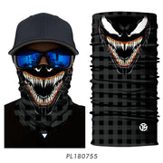 Motorcycle Balaclava Magic Neck Face Mask Ghost Skull Motor Tactical Skiing Motorbike Scarf Bandana Head Shield Helmet Sun Mens