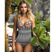 Plus Size Swimwear Sexy One Piece Swimsuit Push Up Beach Wear Print Bathing Suit Backless Monokini Maillot de bain femme-Women Clothing-Come4Buy eShop