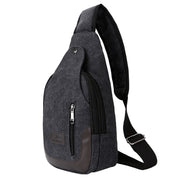 Multifunction Patchwork Men's Chest Bag