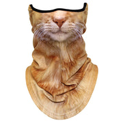 Cat Animal Ghost Grim Neck Gaiter Warmer Windproof Motorcycle Balaclava Face Masks Winter Ski Halloween Snowboard Cycling Biker