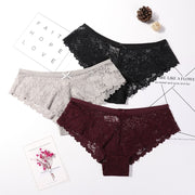 3 Pcs -1 Bag Sexy Lace Breathable Briefs - Come4Buy eShop