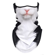 Cat Animal Ghost Grim Neck Gaiter Warmer Windproof Motorcycle Balaclava Face Masks Winter Ski Halloween Snowboard Cycling Biker