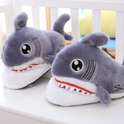 Animal Slippers Funny For Men And Women Warm Soft Bottom Home House Indoor Floor Shark Shape Furry Slippers Shallows UGG Style