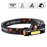 Headlamp Dual Light Source Headlamp COB+XPE Mini Strong Headlamp