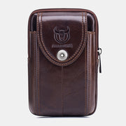 Brown Phone Cover Waist Bag Leather Black Waist Bag Business Bag For Men