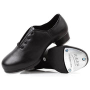 Leather Adult Tap Dance Aluminum Plate Shoes