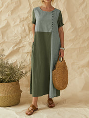 print-patchwork-o-neck-short-sleeve-casual-women-maxi-dress