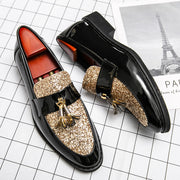 Casual Leather Nightclub Bling Party Tassel Shoes