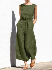 Women Army Green Summer Office Work Jumpsuits