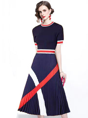 Chic Knitted Casual Business Dresses