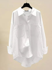 Casual Office Lady Solid Blouse