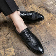 Faux Leather Casual Shoes Men Classic Loafers Dress Shoes