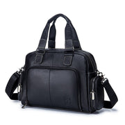 Cow Leather Business Handbag For 14-inch Laptop