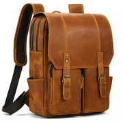 Men Leather Backpack Crazy Horse