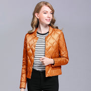 Down Coats Women Lightweight Diamond Lattice Parkas